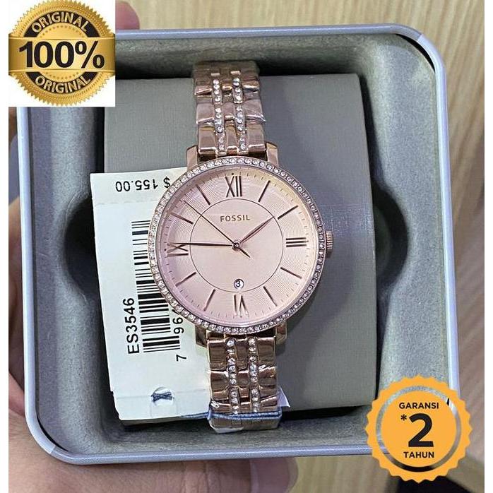F0SSIL Es3546 Rosegold Dial 36mm original terlaris