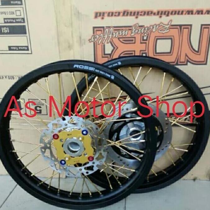 Velg Set Rossi 215 - 250 Ring 17 Tromol Set Plus Cakram Ninja r ss rr