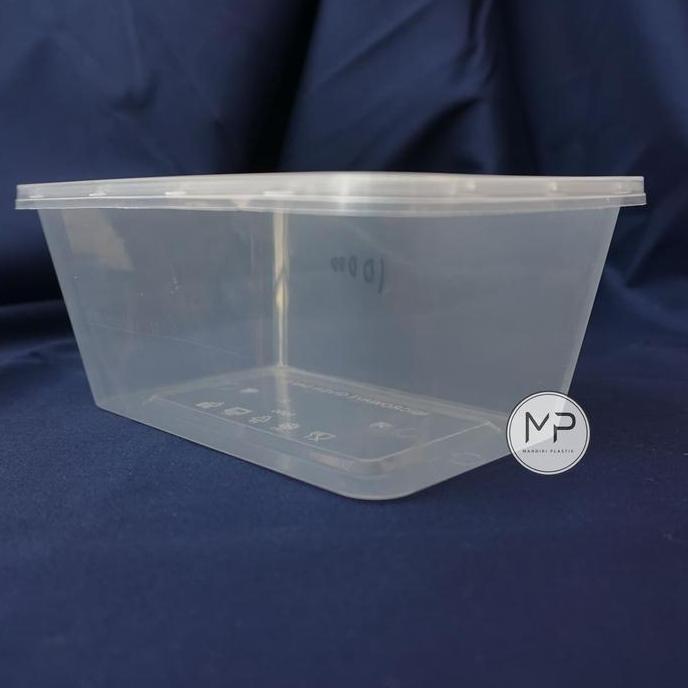 Siapkemas- Thinwall Rectangle Ot 1000Ml Cup Mika Oti Food Container Kotak Makan Plastik Persegi Panj