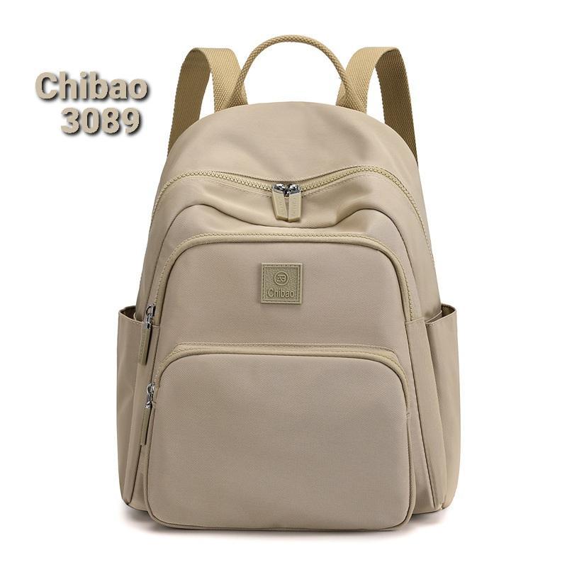 Chibao - Tas Ransel Chibao 3089 Tas Ransel Wanita Nilon Waterproof Ransel Model Terbaru