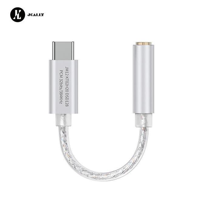 Diterium- Jcally Jm12 Kto2H20 Dac Chip Silver Plated Dac Type C To 3.5Mm Adapter