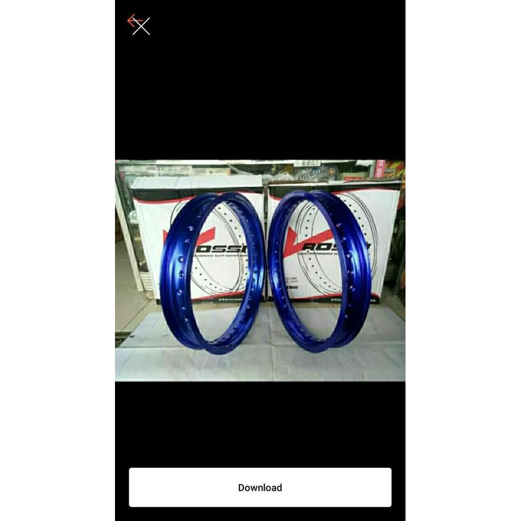 Velg sepasang merek rossi ukuran 185 - 215 ring 17