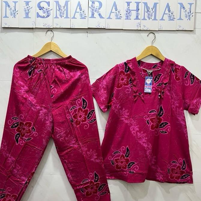 Mbgx- Setelan Cp , Batik Alvin Dewasa - Lengan Pendek , Celana Panjang