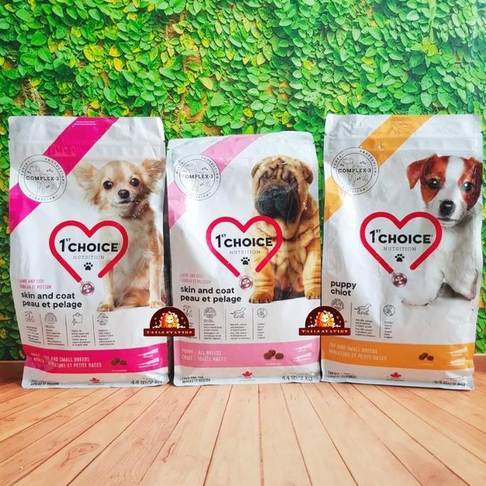 1st choice Puppy Adult Dog Food 2kg Lamb Fish Chicken Makanan Anjing