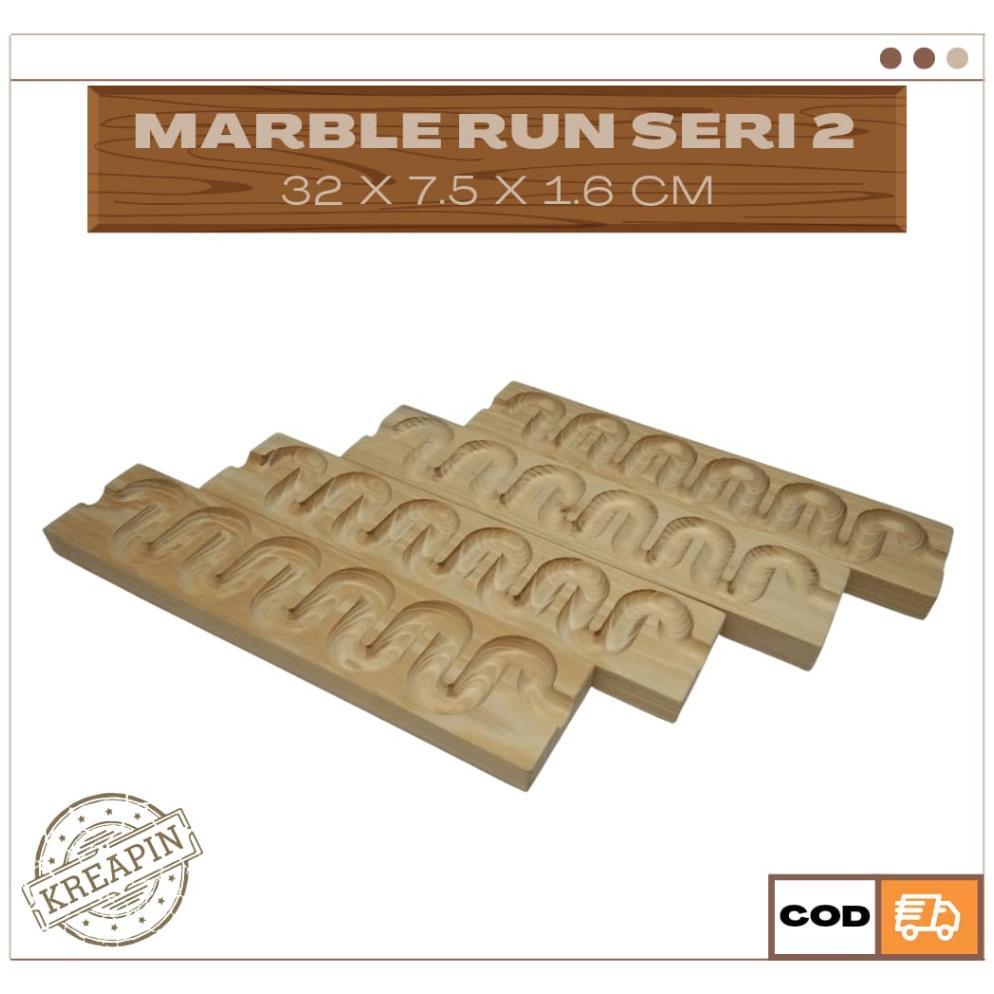LARISS Kreapin MR Seri 2 - ASMR Marble Run Race Lintasan Balap Kelereng Edu Game Kayu Seri 2