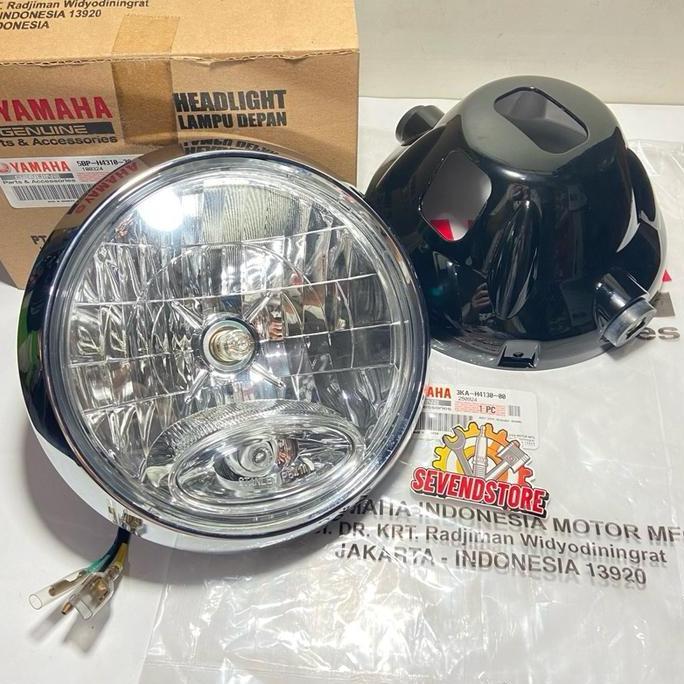 Promo Refflektor Lampu Depan Assy Set Yamaha RX King RXK Bulat Original YGP Diskon