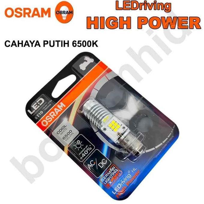 Lampu Motor LED OSRAM SPIN (putih) Bohlam H6 M5 T19 AC DC Best Seller