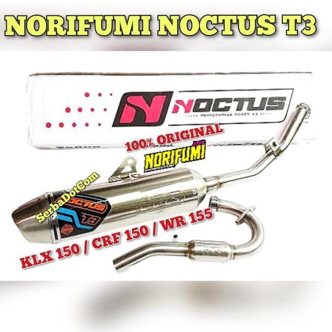 Promo Knalpot Norifumi Noctus T3 Klx 150 Crf 150 WR 155 Stainless Ori not RV Diskon