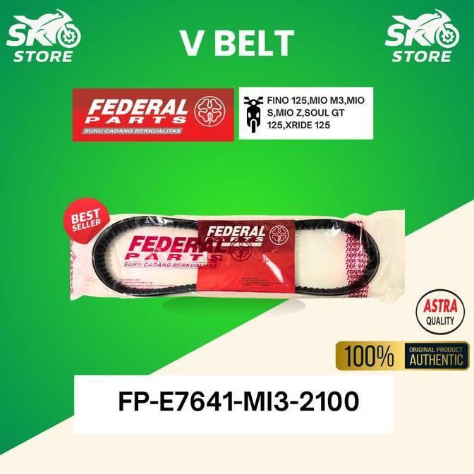 Promo Vbelt FP-E7641-MI3-2100 FEDERAL Original Vanbelt Vanbel V belt V-belt MIO M3, MIO Z Murah Disk