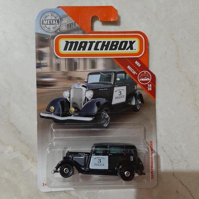 matchbox 33 plymouth pc sedan police