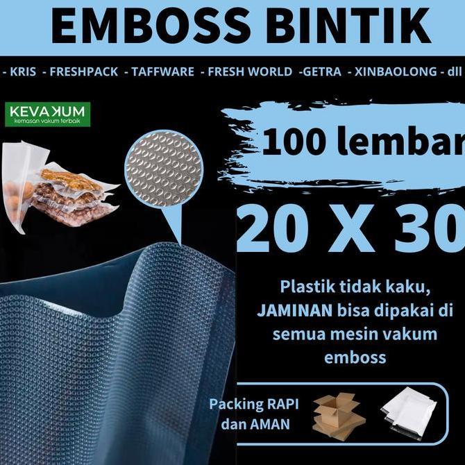 Plastik Vacum Emboss 20x30 Plastic Bag Vacuum Sealer Emboss