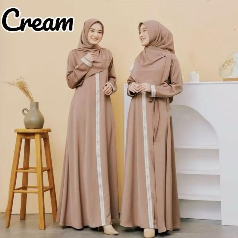 BESTPROMO Gamis abaya turkey / mecca abaya / GAMIS BORDIR TERBARU 2025 Premium Gamis Wanita Ukuran J