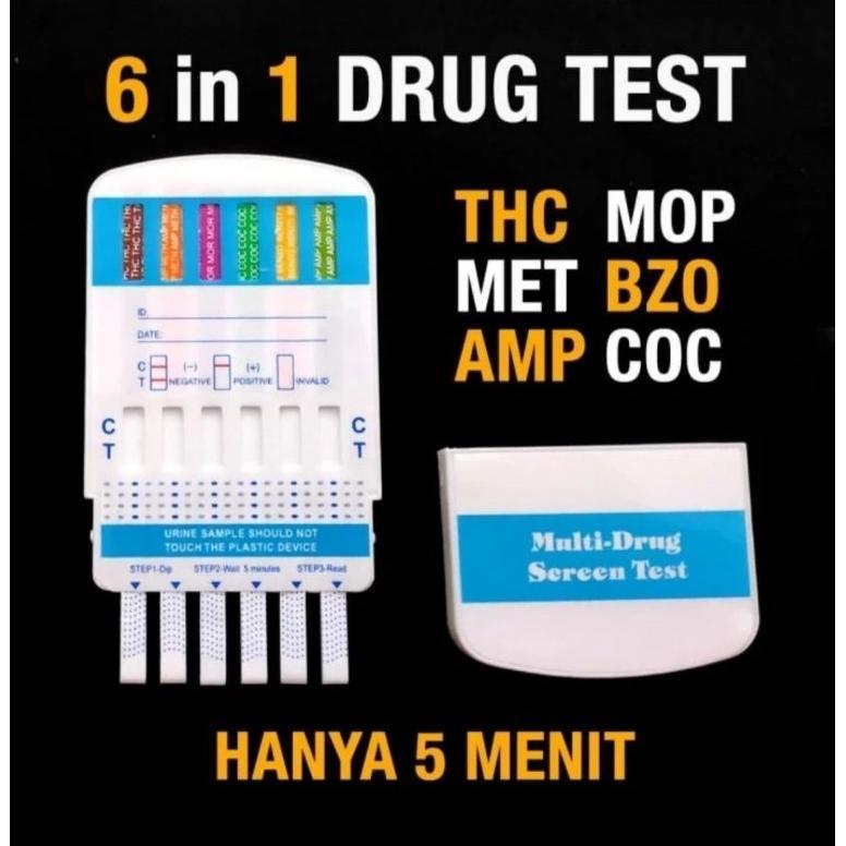 Alat Tes Narkoba 6 Parameter 5 Parameter - Alat Test Narkotika DRUG ABUSE TEST BNN