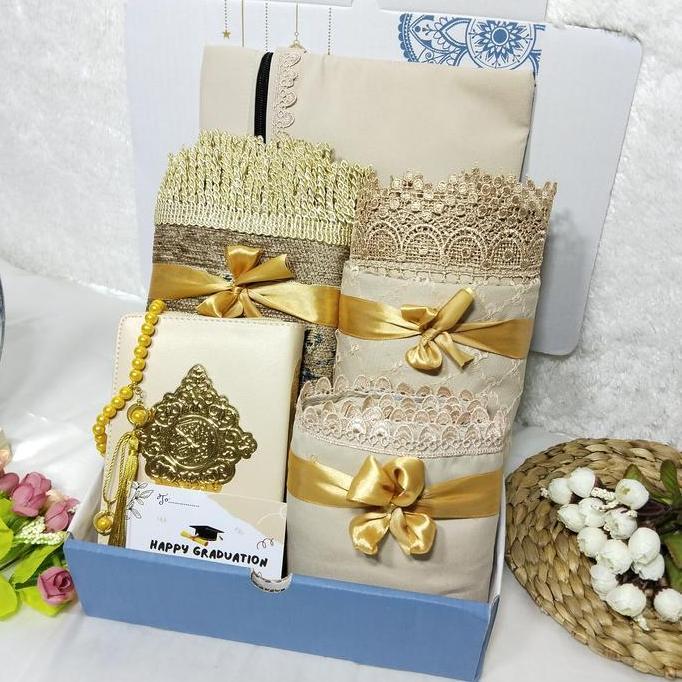 Termurah / Hot Sale Seperangkat Alat Sholat Seserahan / Alat Sholat Seserahan 1 Paket / Hampers Leba
