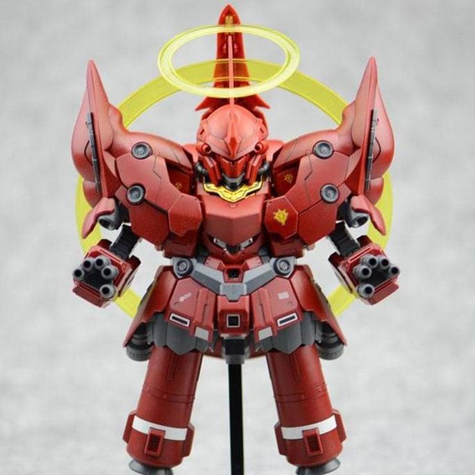 Bandai SD BB neo zeon zeong gundam sinanju + action base + effect