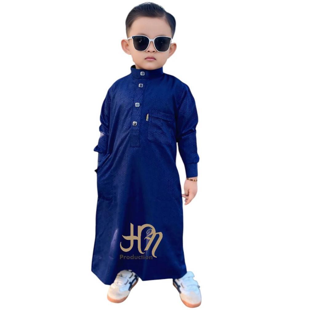 DISKON JUBAH ANAK LAKI-LAKI BATIK EMBOS MODEL TERBARU