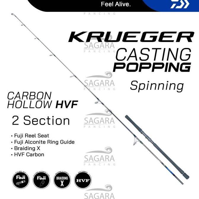 Joran Popping Daiwa Krueger | Joran Daiwa Krueger | Joran Popping | Joran Carbon Hollow Ring Fuji