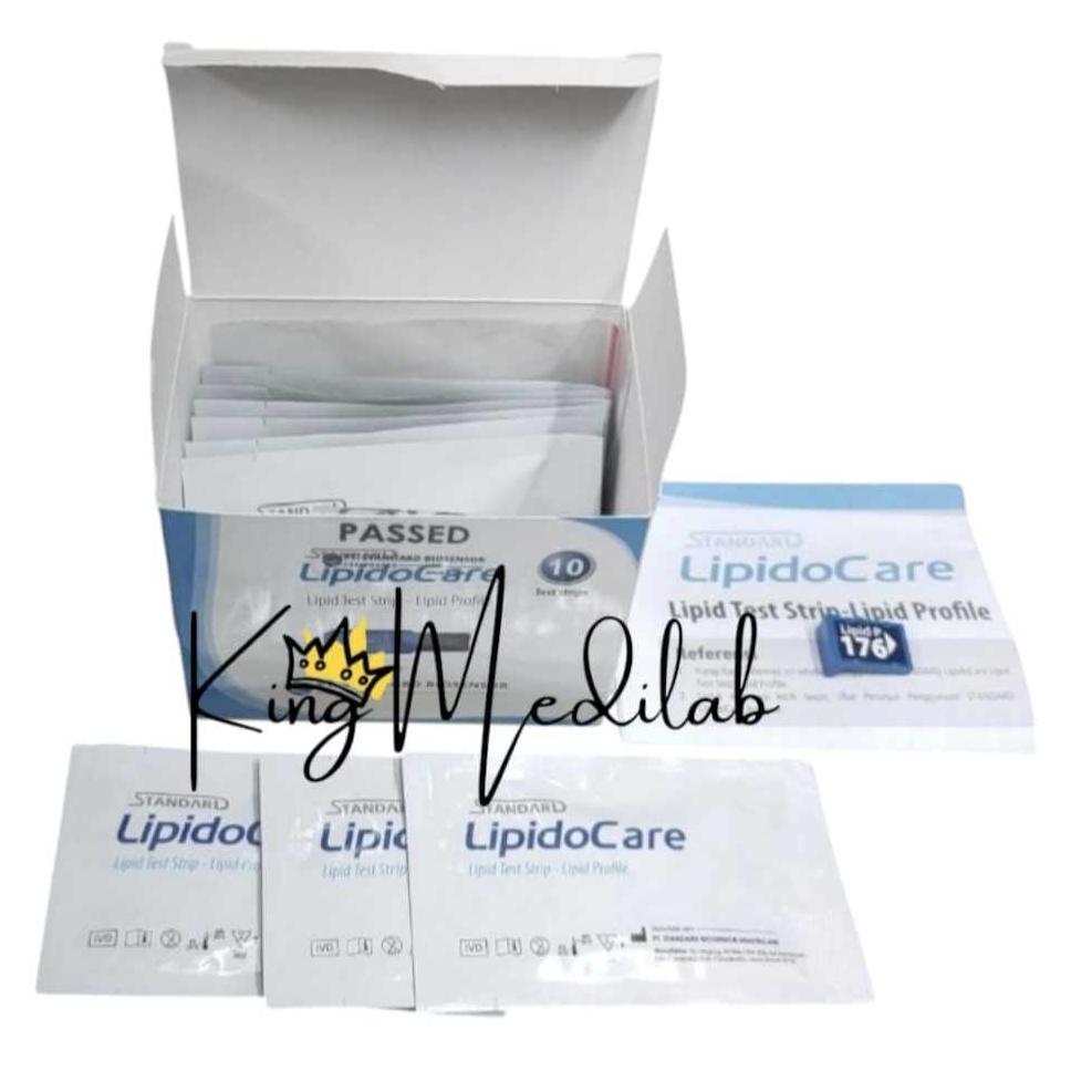 Refill Test Strip Lipidocare Gula, Cholestrol Total, HDL, LDL & Trigliserid Lipid Panel (GLU/CHO/TG/