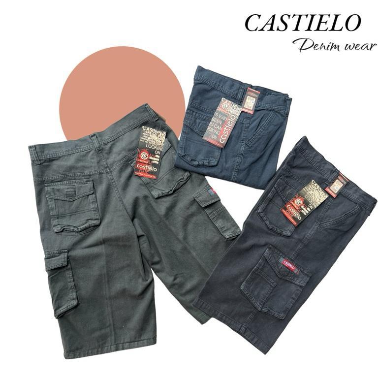 ORIGINAL CELANA CARGO PRIA PENDEK BAHAN JEANS MODEL KEMPOL GUNUNG SIZE 27-44 BIG SIZE JUMBO