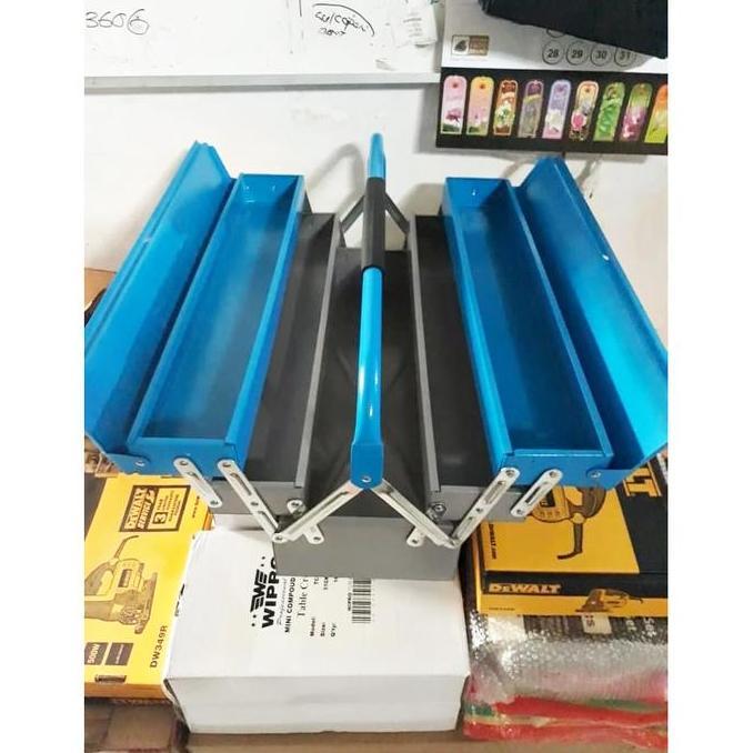 Promo Heavy Duty Tool Box Tenka Susun 3 Kotak Perkakas Bahan Plat Tebal Diskon