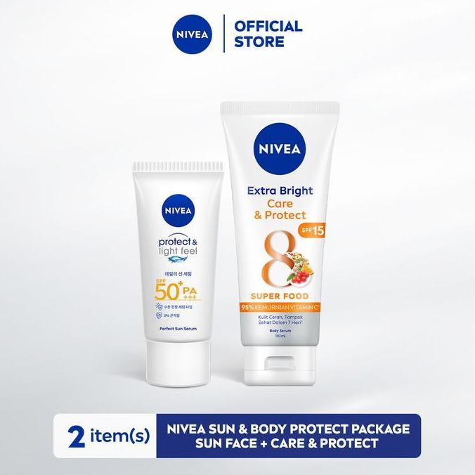 Sale Nivea Sun & Body Protect Package - Sun Face + Care & Protect