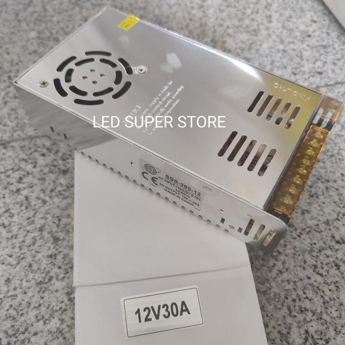Promo Power Supply 12v 30A adaptor 12 volt 30 ampere Diskon