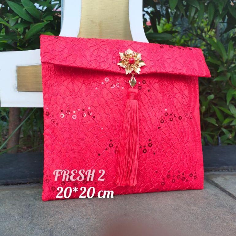 angpao imlek kain merah / angpao imlek kain /