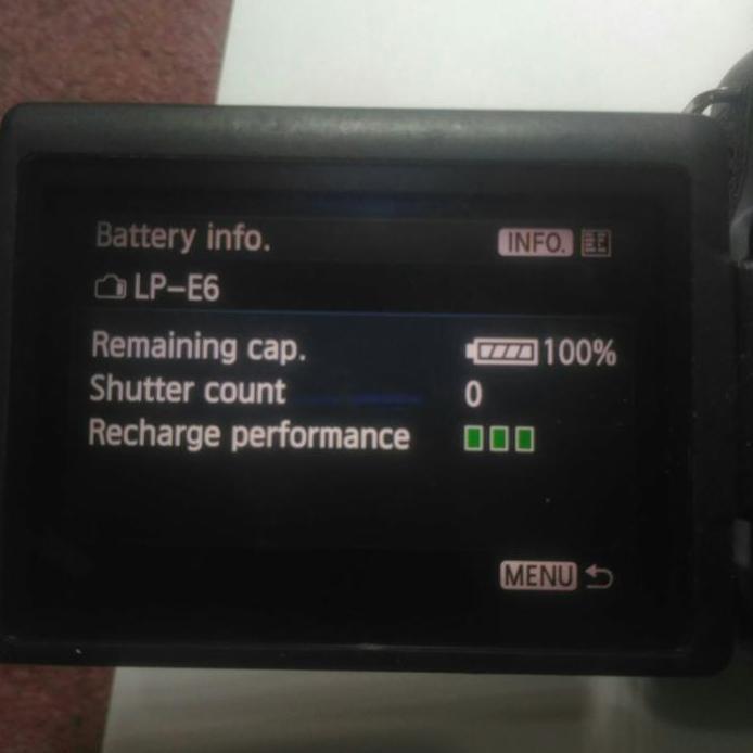 Baterai / Battery For Canon 70D 60D 5D 7D 6D Lp E6 Original Second Second