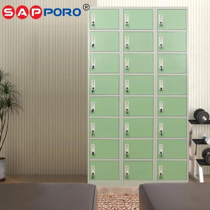 Documby- Sapporo Wiesbaden - Loker Besi 24 Pintu | Steel Locker 24 Doors