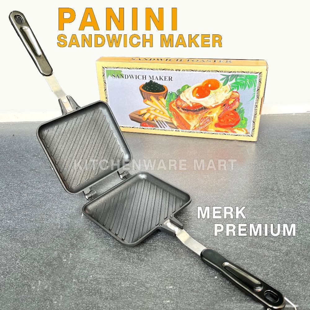 [CAQUEEN] Cetakan Kue Roti SANDWICH PANINI BURGER PRESS MAKER (Bread Toaster) Populer di jepang kore