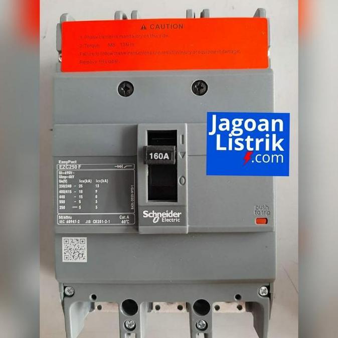 Promo MCCB EZC 250F 3P 160A Schneider MCCB EZC250F3160 Ampere Diskon