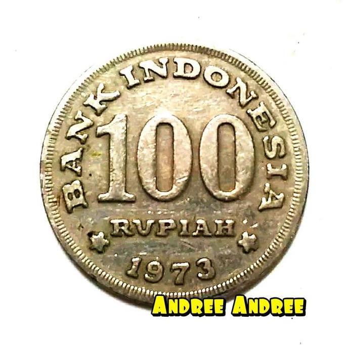 best seller] Uang Logam Koin Kuno Rp 100 Tahun 1973 Tebal