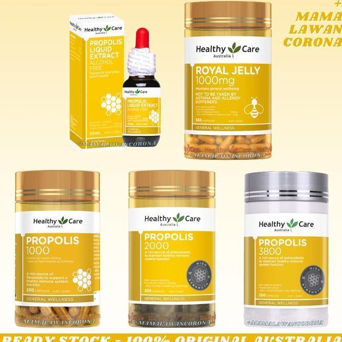 Vitbreak- Healthy Care Propolis 2000Mg 200 Capsules 3800 2000 1000 Mg Kapsul