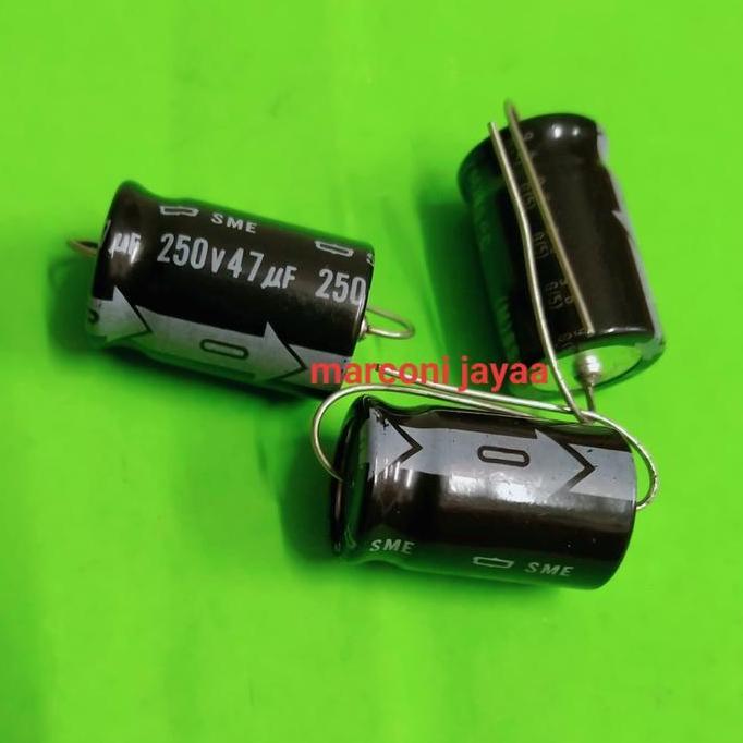 kapasitor 47uf 250volt polar axial MURAH