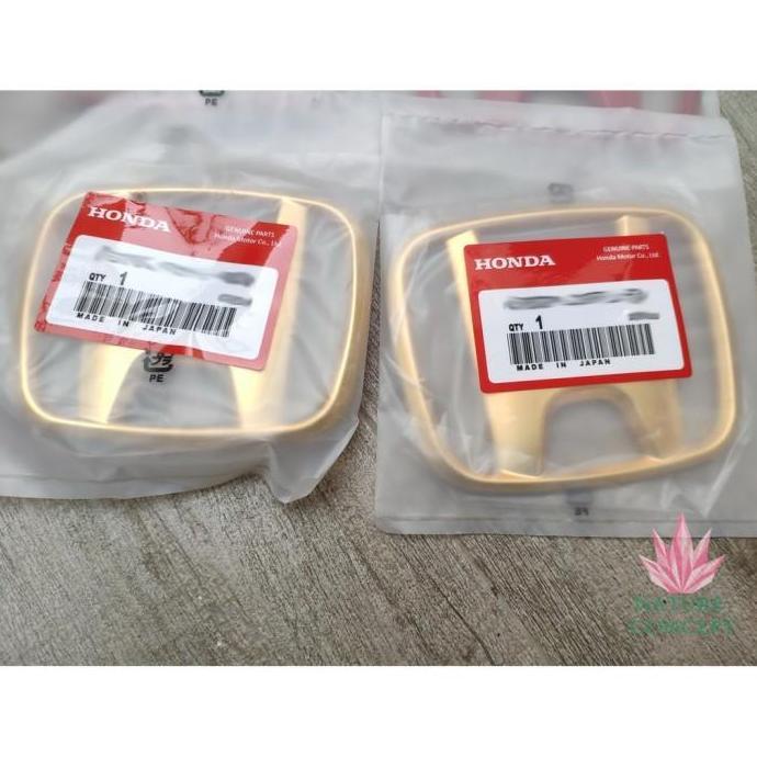 Honda Brv Civic Hrv Jazz Freed Oddysey  Emblem Gold Ori Jpn Depan Emas Terbaik