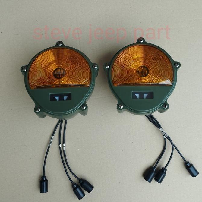 Lampu belakang/Stop lamp Tengkorak military jeep willys Kuning