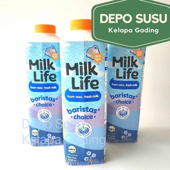Milkwiol- Milk Life Baristas Choice 1000Ml Fresh Milk Milklife Barista Freshmilk