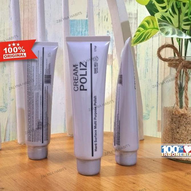 CREAM POLIZ 175 GR - PEMBERSIH KERAK AIR DAN NODA PADA STAINLESS STEEL - KERAN AIR - BATH TUB - SHOW
