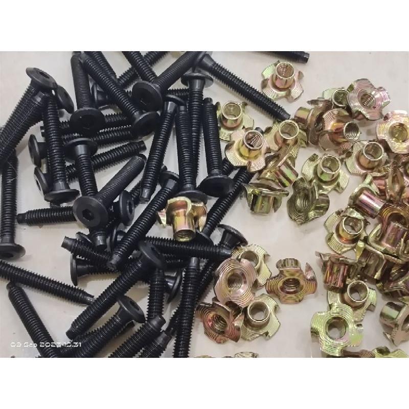 Ms 50Pcs Baut Speaker M6 4Cm Baut Jcbc 4Cm Full Drat Komplit Mur Cakar M6