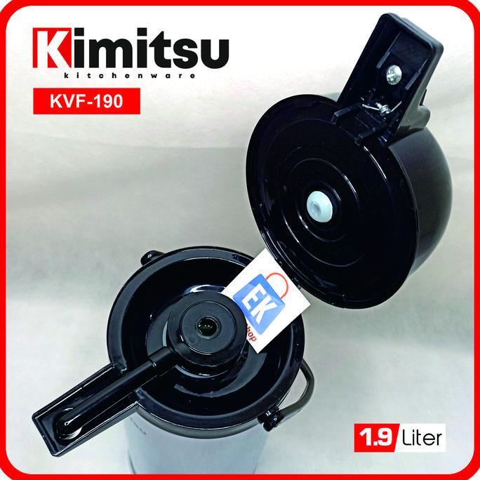 Termos Air Panas Stainless KIMITSU | Termos Tekan | Termos Pencet | Termos Tekan 2 Liter | Termos Pe