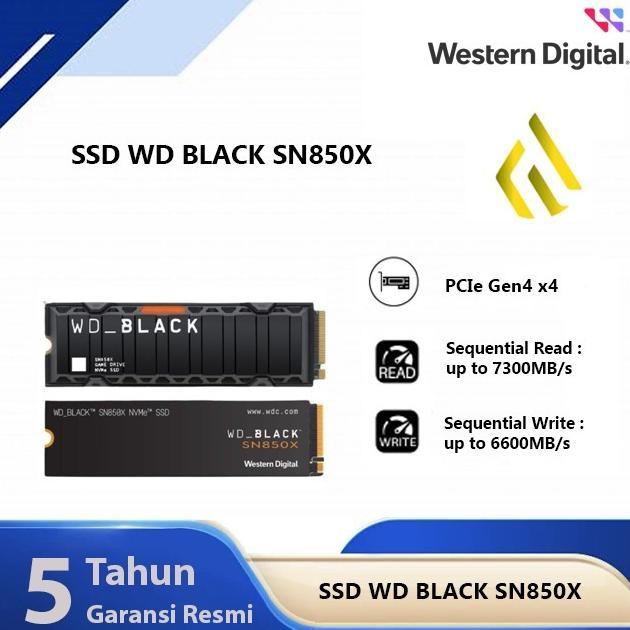Ssd Wd Black Sn850X 1Tb 2Tb 4Tb - Ssd M.2 Nvme Pcie