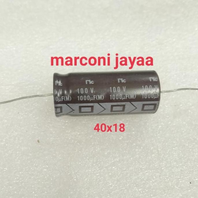 kapasitor axial 1000uf 100v coklat FORSALE