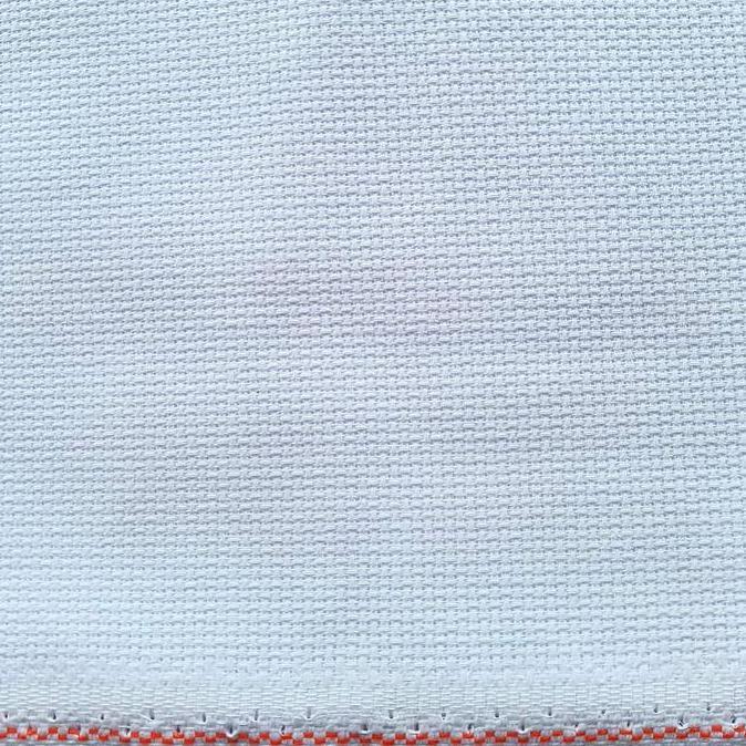 monggo] kain aida zweigart 3424 14ct putih/m