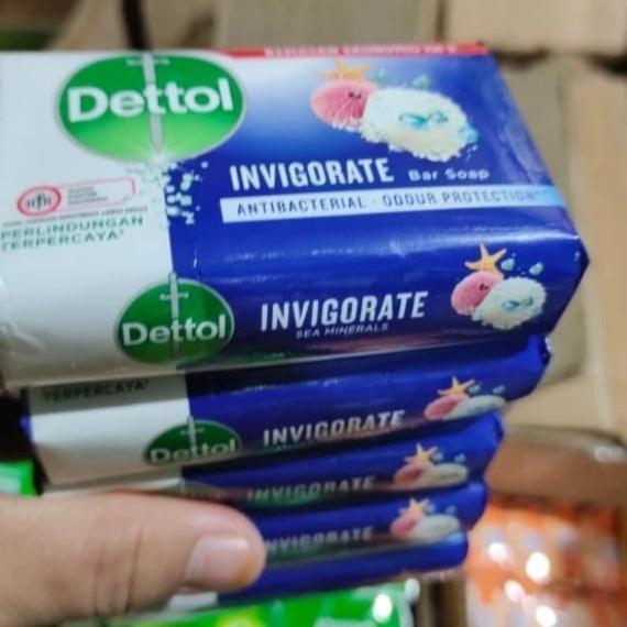 Wash- Dettol Sabun Batang Paket Isi ( 4 X100 Gr ) Invigorate