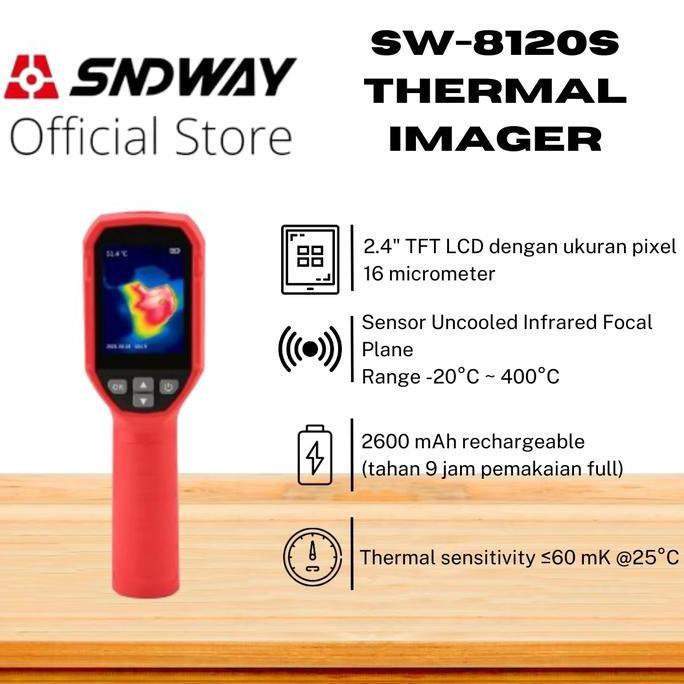 SNDWAY Thermal Imager Kamera Termal Suhu Temperatur SW-8120S