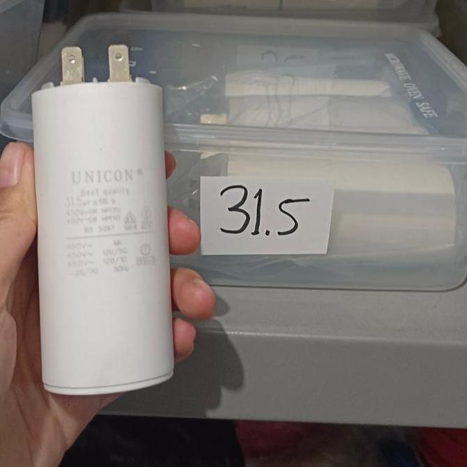 kapasitor mesin air pompa 31.5uf READY