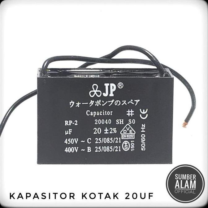 kapasitor kotak kabel pompa air 20uf HEMAT
