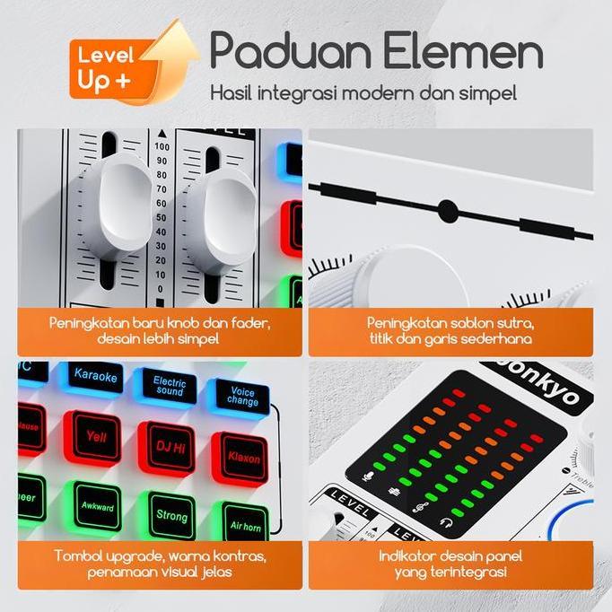 Yoiyoman- Bonkyo F999Max Sound Card Metal Bluetooth Live Streaming Karaoke 100% Original Garansi Res