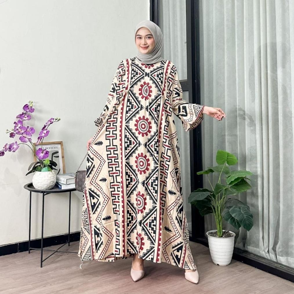 BESTPROMO KAFTAN SEMPROT BAHAN RAYON SUPER JUMBO LD 160cm BAJU MUSLIM KEKINIAN