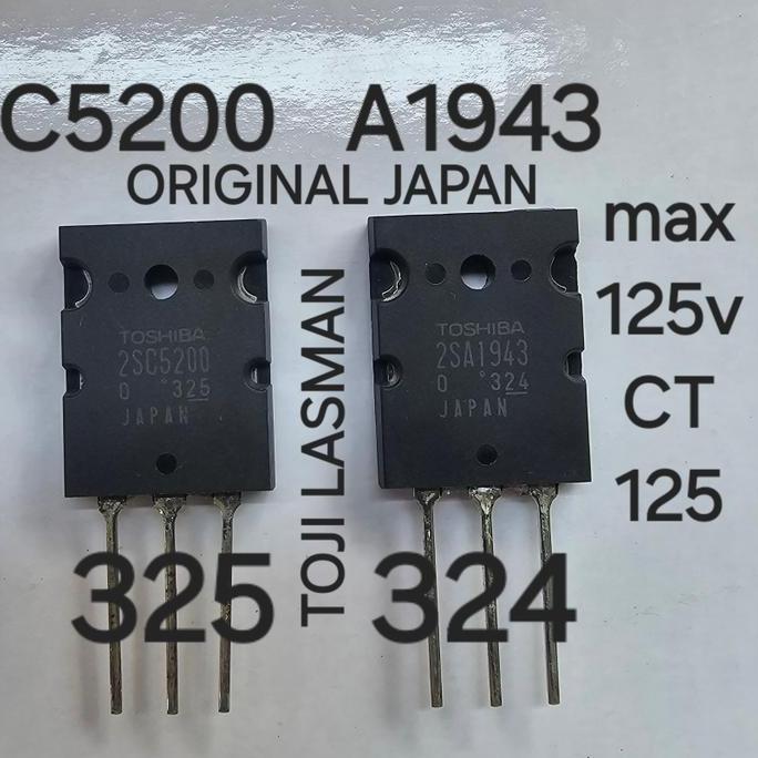 Yoiyoman- C5200 A1943 Lot 313 308 100% Original Japan Jepang 2Sc C 5200  Ori